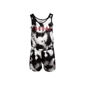 Jordan Girls Jordan Tie-Dye Romper (Little Kids) Black/Tie-Dye 6 Little Kid